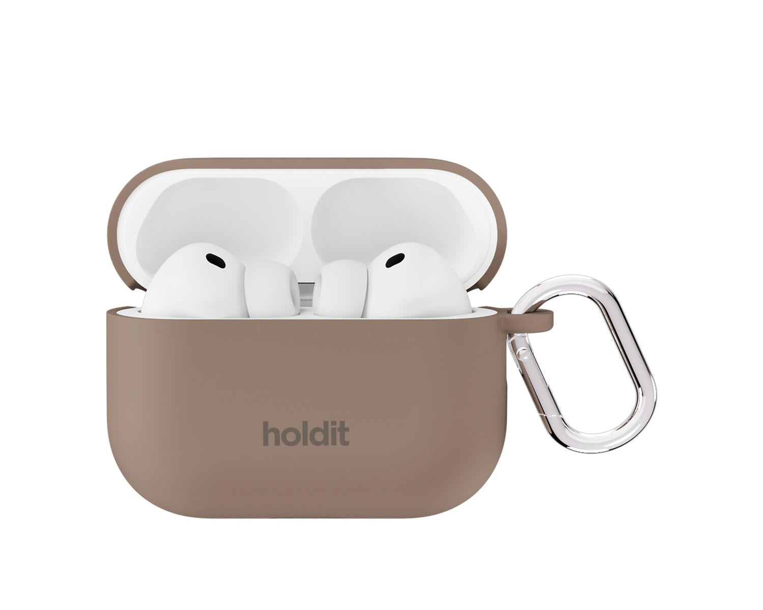 Silicone Solid AirPods cover - Mocha Brown